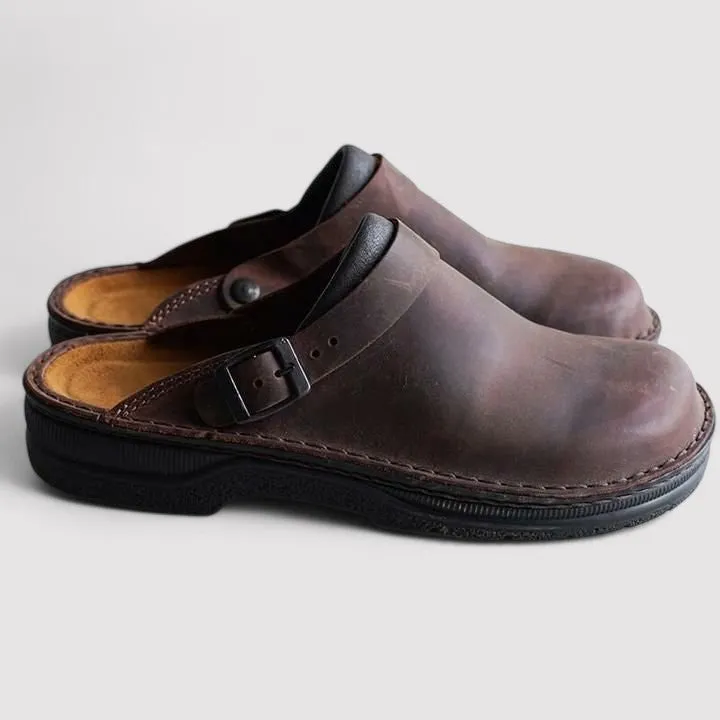 Ancien | Orthopaedic Leather Shoes-Slippers Unisex