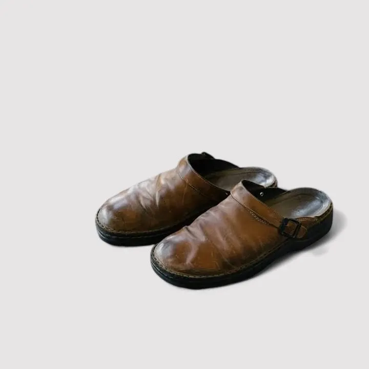 Ancien | Orthopaedic Leather Shoes-Slippers Unisex
