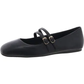BCBGeneration Womens Harisa Faux Leather Mary Jane Ballet Flats