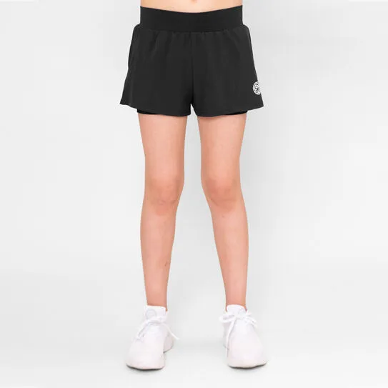 Bidi Badu Crew Junior 2 in 1 Shorts (Girl's) - Black