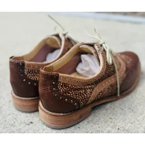 Cole Haan Skylar Calf Hair Oxfords - Size 5.5