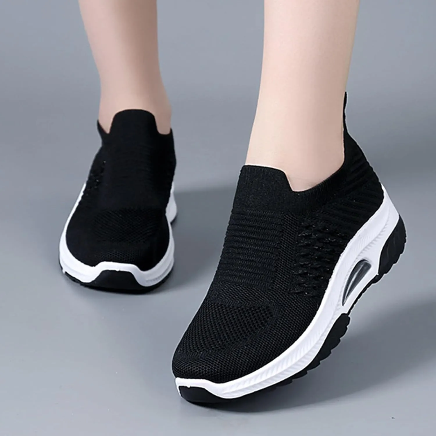 Fashion Sneakers for Women 2024,Women Walking Shoes with Arch Support, Breathable Gym Jogging Running Tennis Shoes Orthotic Platform Sneakers Plantar Fasciitis Tennis Shoes Wide
