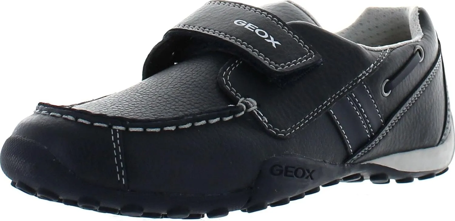 Geox Boys Jr Snake Moc Dress Casual Loafers
