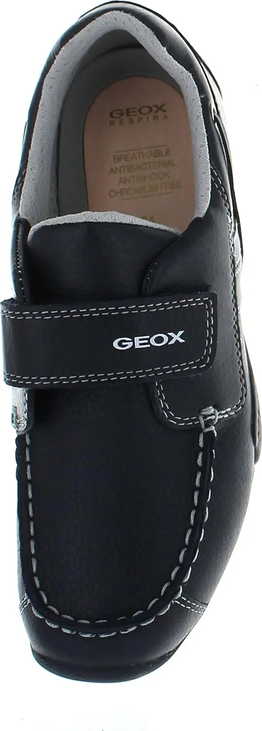 Geox Boys Jr Snake Moc Dress Casual Loafers