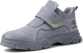 GLANOUDUN Welding Boots for Men Slip on Work Boots for Men Steel Toe Boot Comfortable Welder Boot Construction Safety Footwear Indestructible Men's Steel Toe Shoes