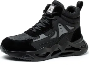 Nutropa Steel Toe Shoes for Men Women Work Safety Footwear Lightweight Breathable Comfortable Industrial Construction Sneakers