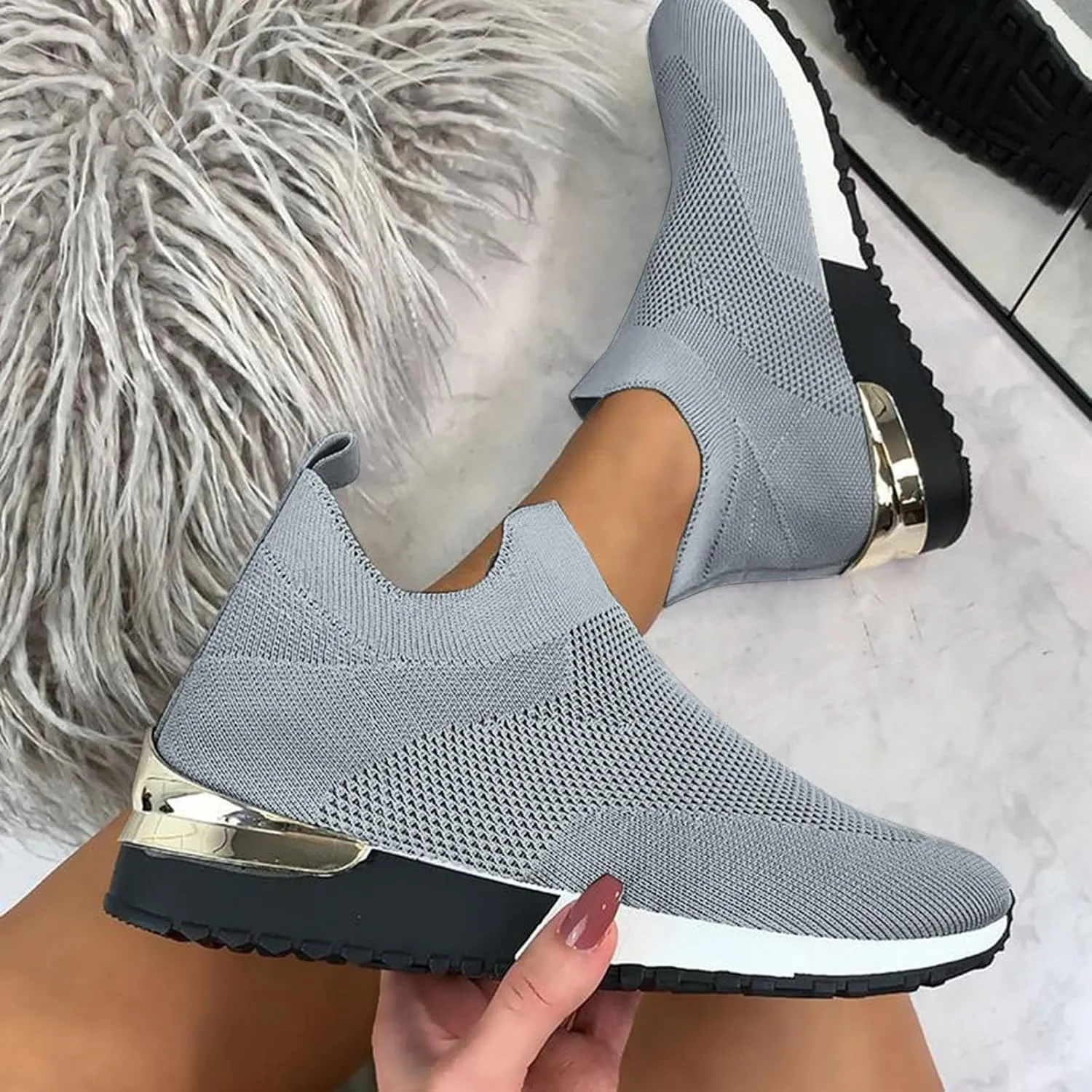 Wide Width Boots for Women Comfy Orthopedic Arch Support Walking Work Outdoor Hiking Ankle Boots Breathable Lac𝐞 Up Casual Sneaker