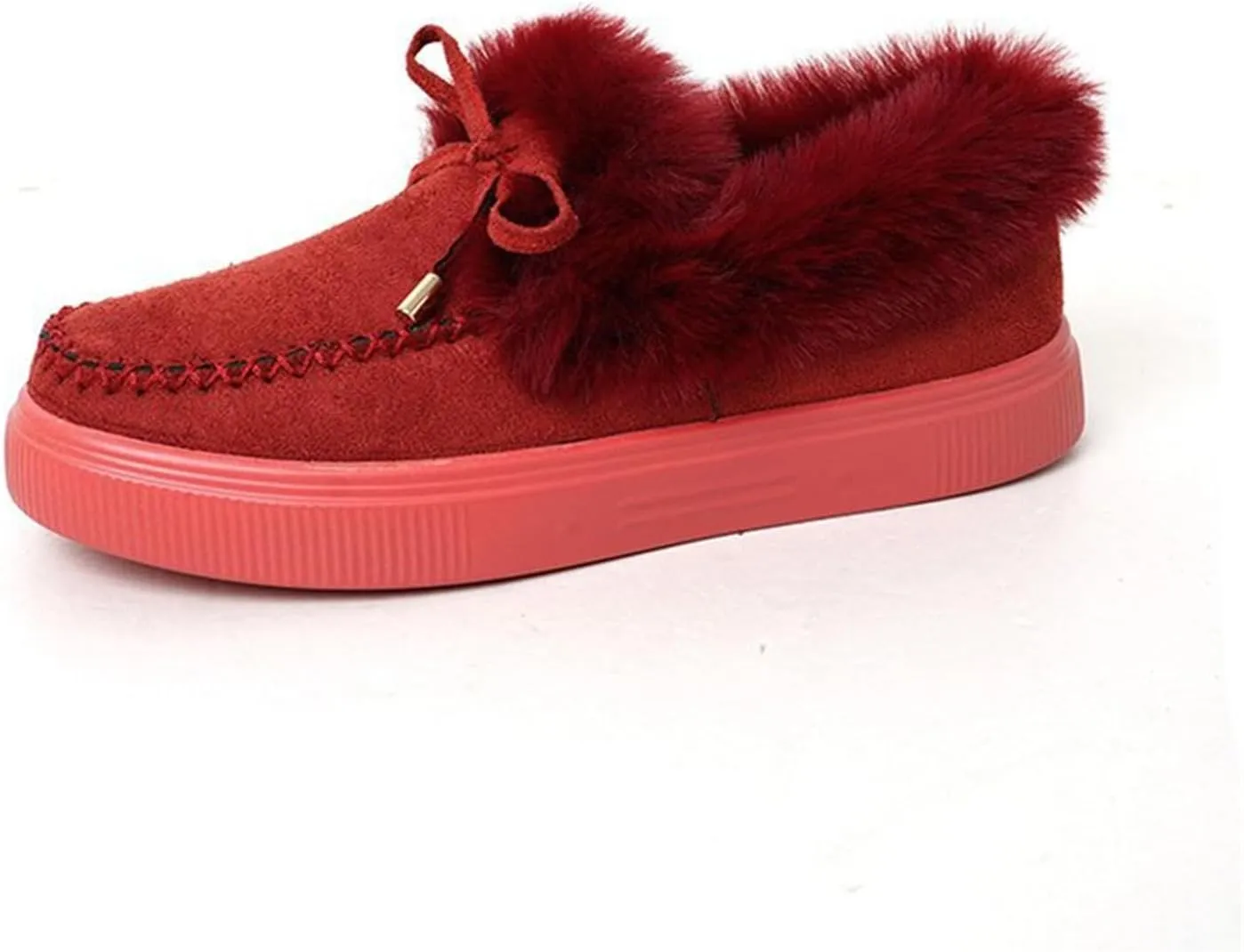 Winter Boots For Women 2024 Snow Boots Warm Fur Lined Anti-Slip Outdoor Slip On Ankle Booties Comfort Loafers Shoes