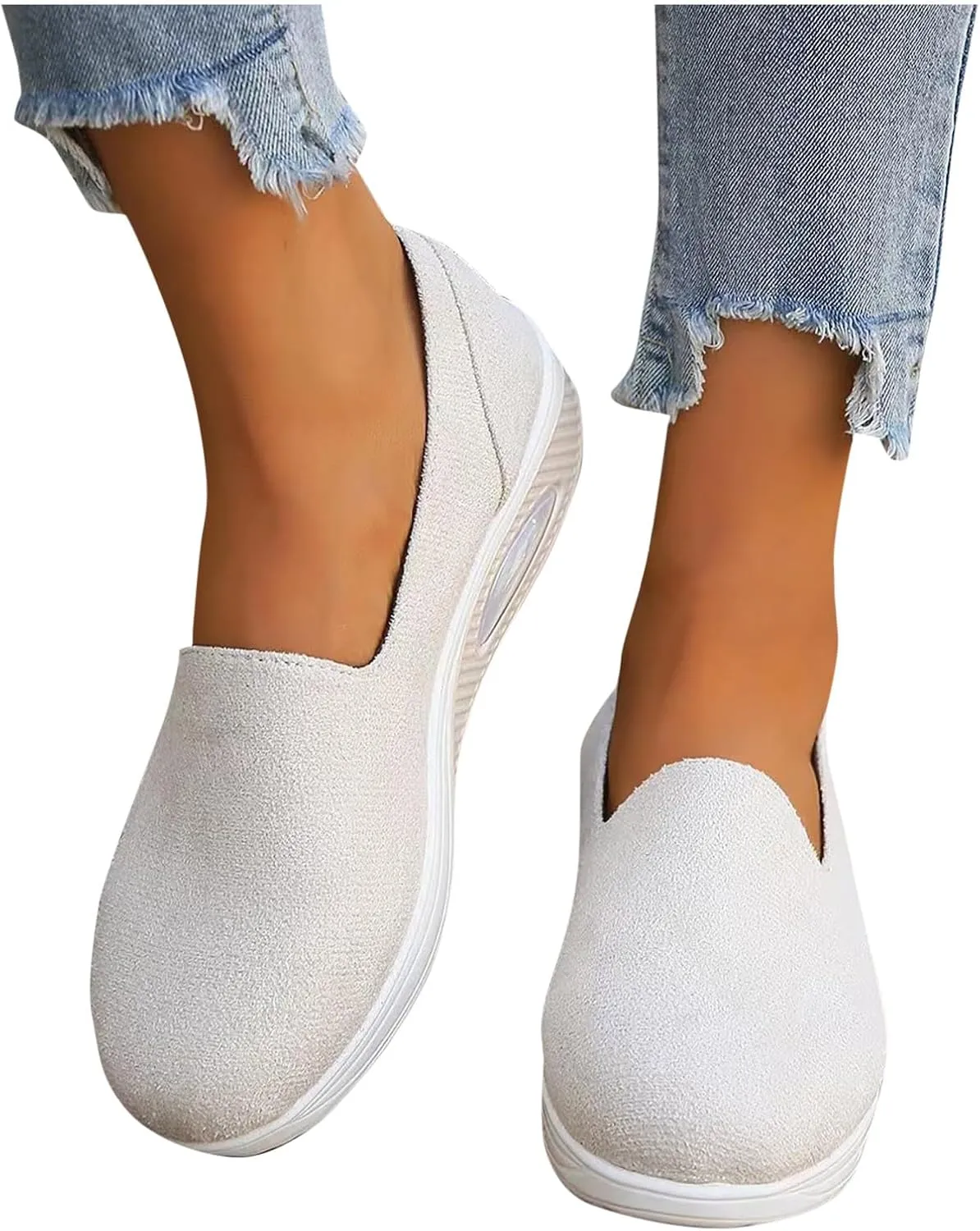 Women Walking Shoes with Arch Support Orthopedic Shoes for Women Sneakers for Women Running Shoes Slip On Casual Shoes Comfortable Fashion Tennis Shoes Mesh Lightweight Sneaker for Work